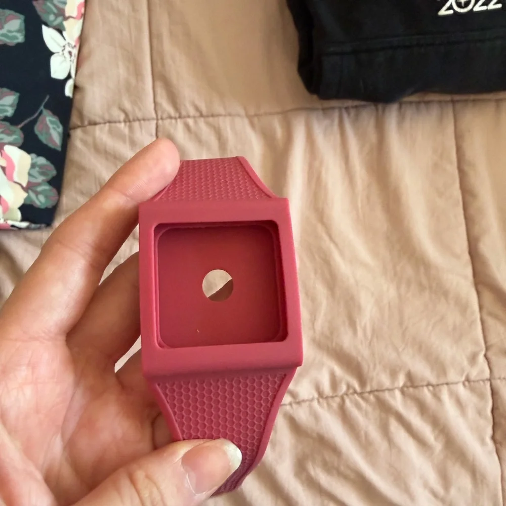 Red Silicone Smartwatch Band